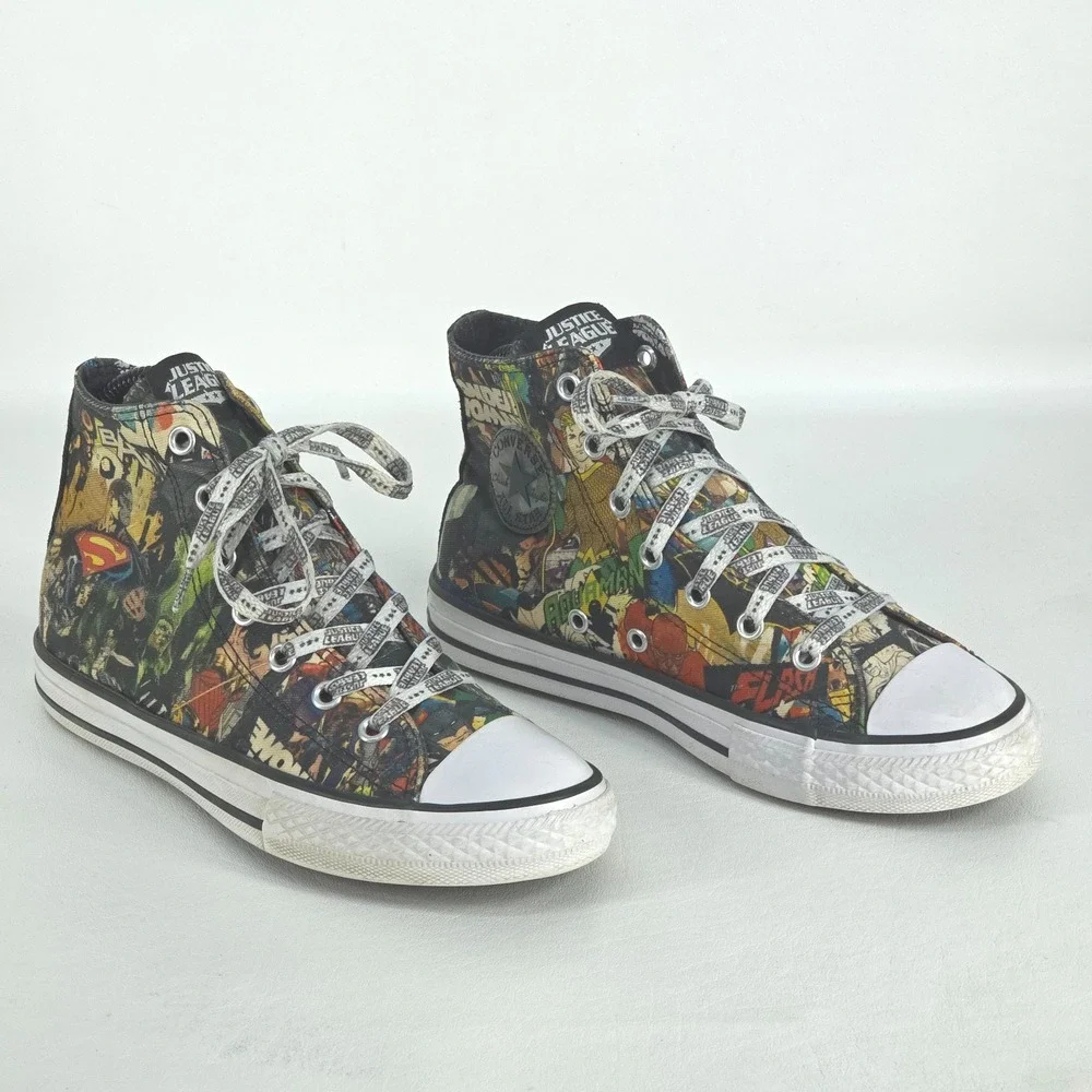 Converse Chuck Taylor All Star Hi Top Sneakers Mens 6.5 DC Comics Justice League - Picture 4 of 11